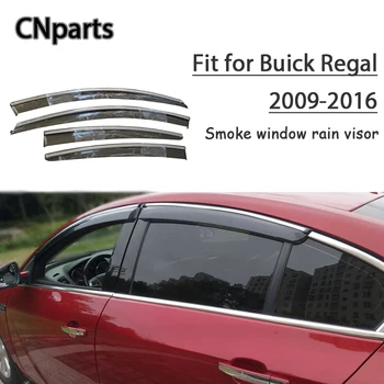 

CNparts 4pcs ABS For Buick Regal 2009 2010 2011-2016 Car Smoke Window Sun Visor Keep Fresh Air convection Accessories