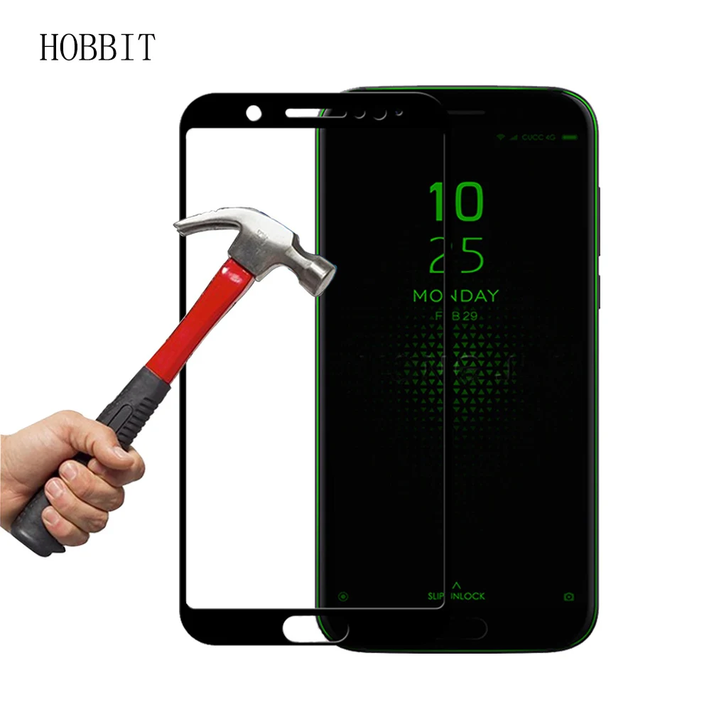 Для Xiaomi Black Shark 2 PRO Полное покрытие 0 3 мм 2.5D Закаленное стекло Защитная пленка