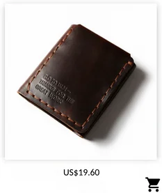 Тонкий кошелек Мужской винтажный коричневый кожаный кошелек мужской итальянский из натуральной кожи складной маленький тонкий кошелек