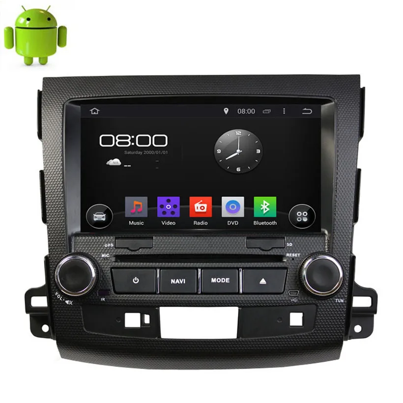 1024*600 Android 4.4 Quad Core Car DVD GPS For Mitsubishi Outlander