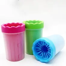 2 Styles 3Colors Pet Foot Washer Cup Portable Dog Foot Wash Tool Soft Cleaning Paws Feet Tool Pet Supplies