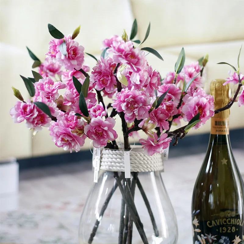 Artificial Cherry Blossoms Branch Tree Flowers Sakura branch For Home Garden Hotel Wedding Arch Decoration Flores Artificiales Artificial Cherry Blossoms Branch Tree Flowers Sakura branch For Home Garden Hotel Wedding Arch Decoration Flores Artificiales