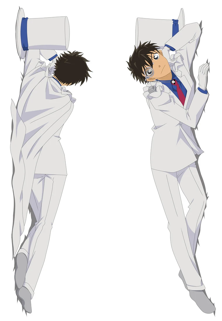 2018 July японский аниме Детектив Конан Kaitou Kiddo & Conan Edogawa Dakimakura наволочка обнимающая