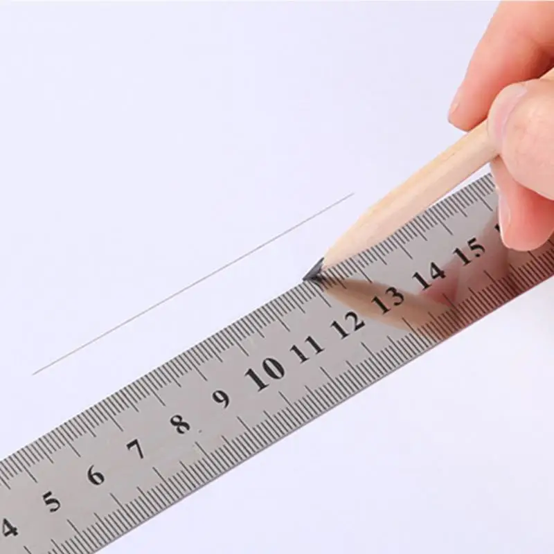 Stainless Metal Ruler  Practical Metric  And Inches 