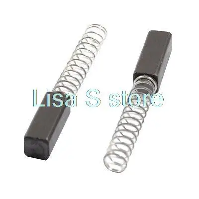 

6 Pcs Electric Drill Motor Carbon Brushes 31/64" x 5/32" x 5/32" 12.4mm x 4mm x 4mm