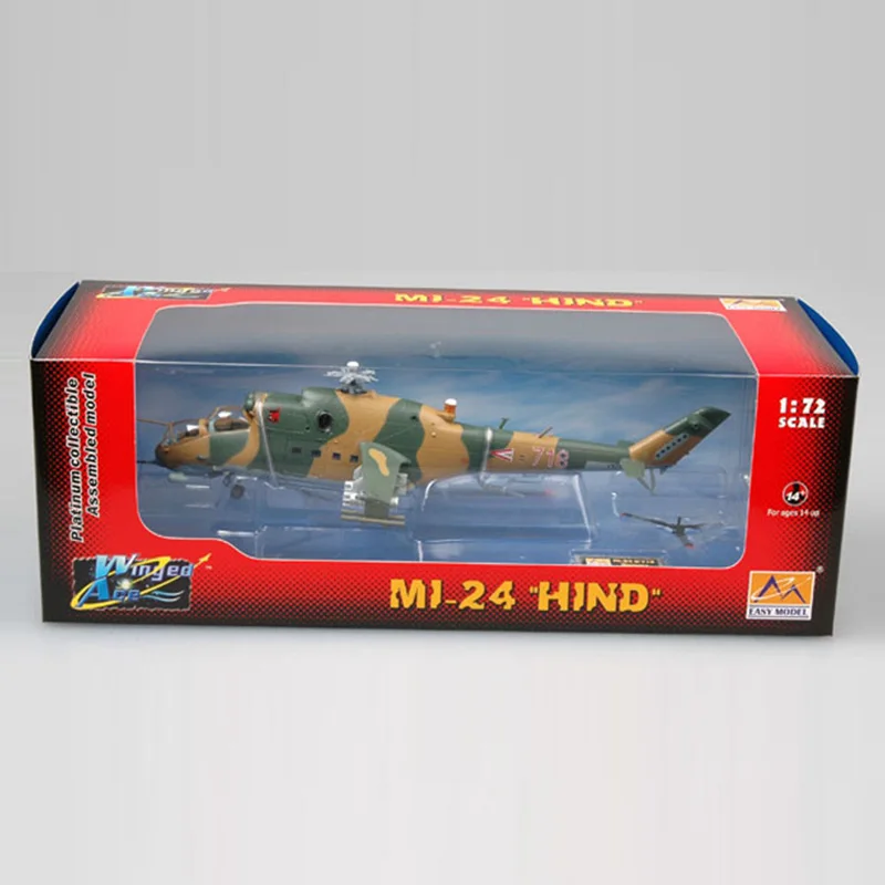 Easy Model Air Force Mi-24 вертолет Hind1/72 масштаб Готовая модель игрушки для сбора подарок