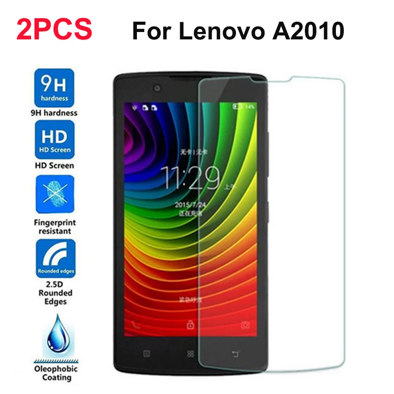 Для стекла lenovo A2010, закаленное стекло для lenovo A2010, Защита экрана для lenovo A2010-A, защитная пленка A2010A