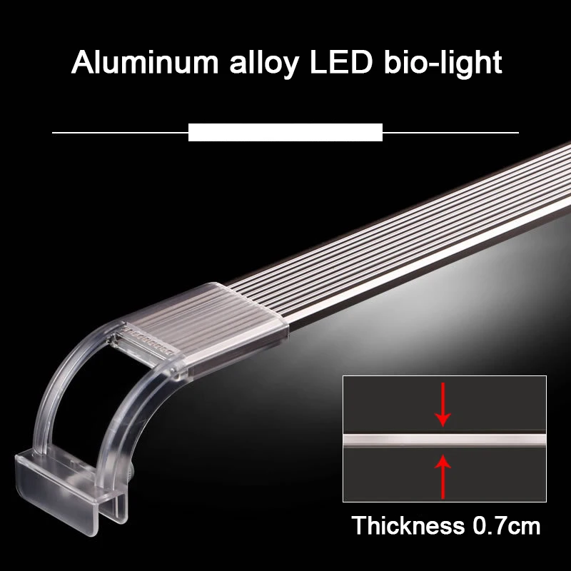 

Aquarium LED Light 6300-7500K Clip-on Fish Tank Water Plant Grow Lighting Lamp E2S