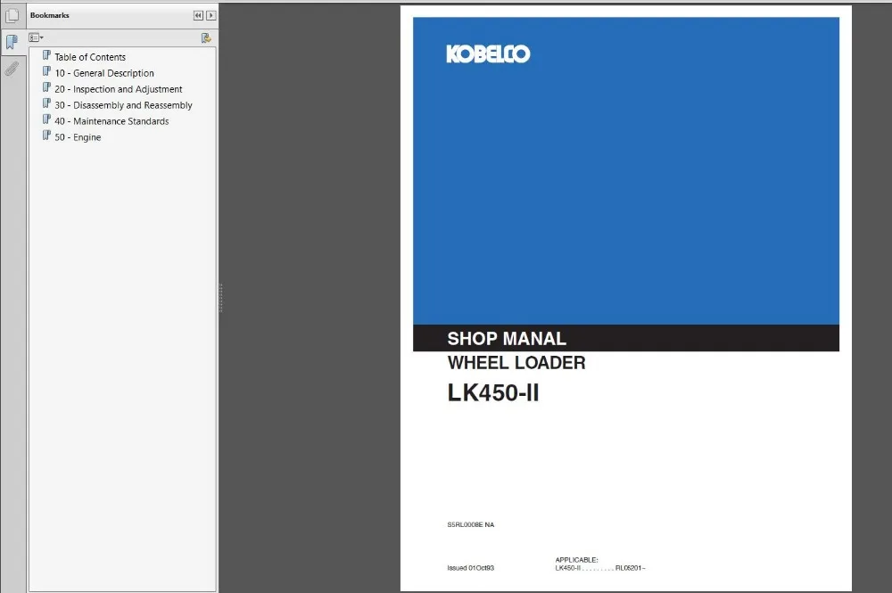 Kobelco строительная техника руководства по обслуживанию новых моделей 2020 PDF DVD 27 62