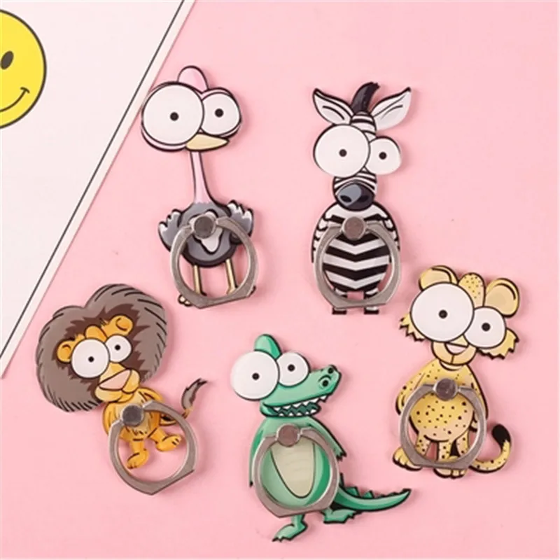 Cartoon Animal Finger Ring Holder Universal Smartphone Stand Mount Support 360 Degree Rotation for IPhone10 Xiaomi Samsung Cartoon Animal Finger Ring Holder Universal Smartphone Stand Mount Support 360 Degree Rotation for IPhone10 Xiaomi Samsung