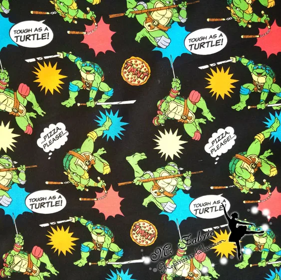 50*110 см хлопчатобумажная ткань для подростков мутанты Черепашки Ниндзя DIY ручной работы материал домашний текстиль лоскутное детское постельное белье, лоскутное