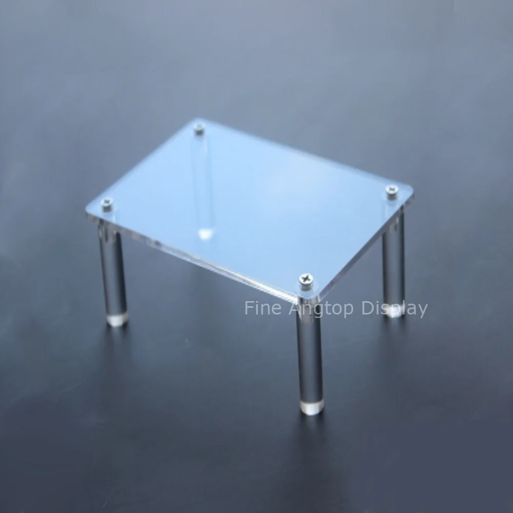 

Clear Acrylic Display Platform Rectangle Riser Jewelry Hobby Collectible Product Holder