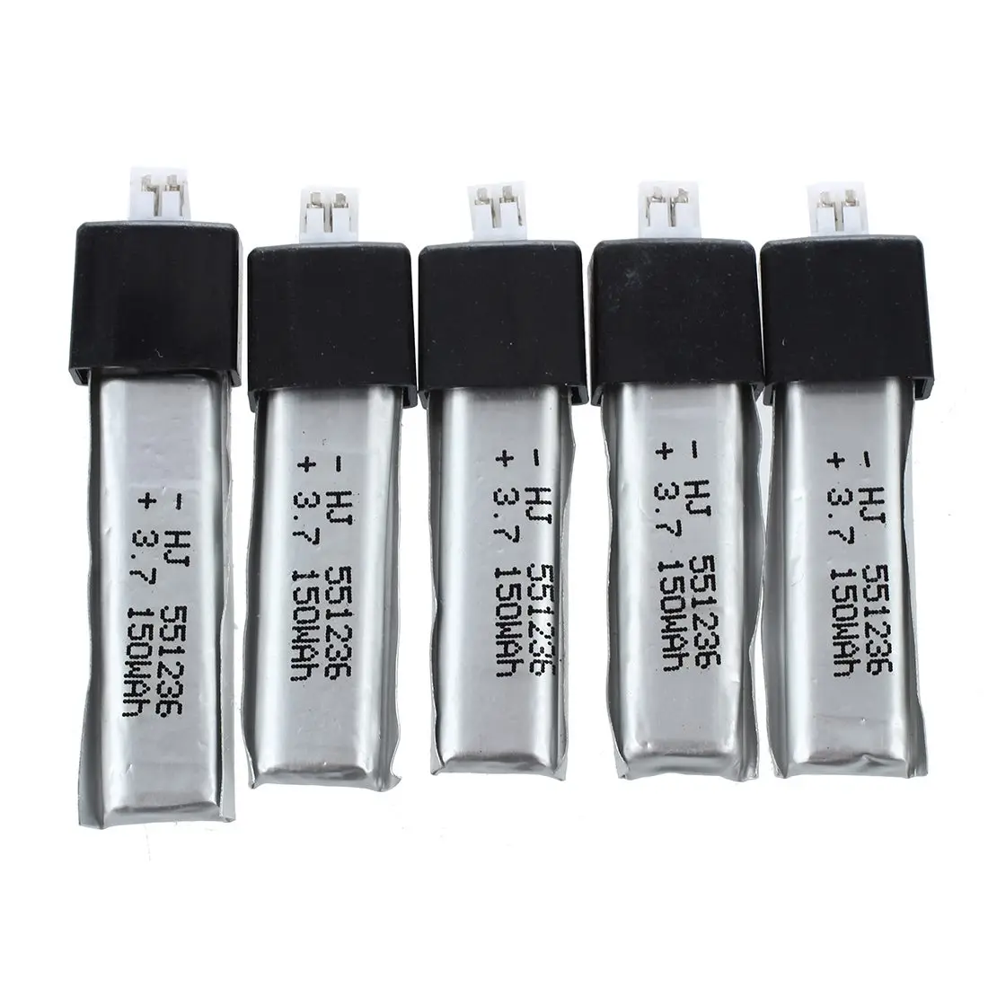 5 pcs New Version Plug 150 mA 3.7V Li Po battery WLtoys V911 RC