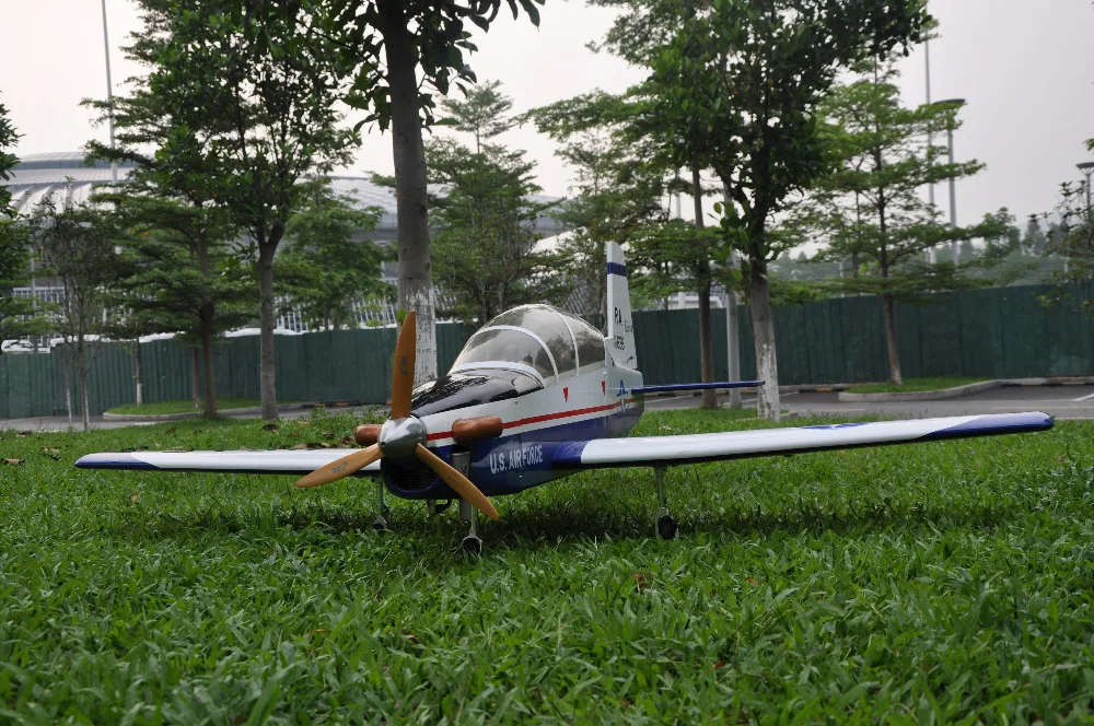 Спортивный масштабный самолет T 6A Texan II RC газ 8 CH 30cc 78 7 &quotпробковая деревянная