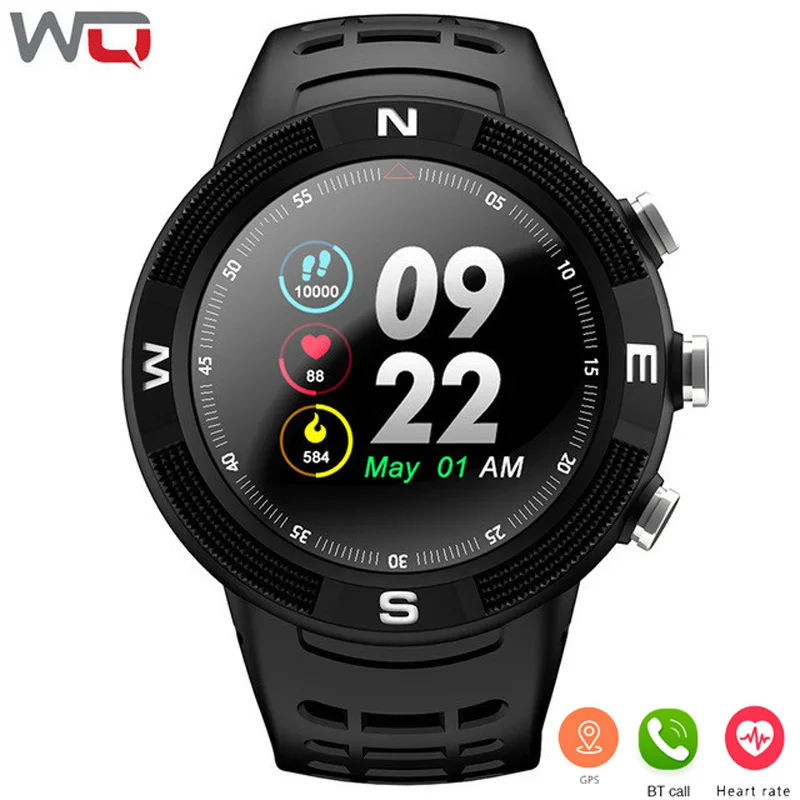 

WQ F18 GPS Smart Watch Heart Rate Monitor Fitness Tracker 1.3 inch Color Screen 50M Waterproof Activity Tracker GPS Smartwatch