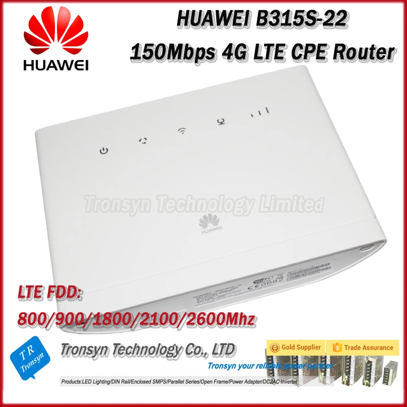 Оригинальный разблокированный роутер HUAWEI B315 150 Мбит/с 4G LTE со слотом для Sim карты и