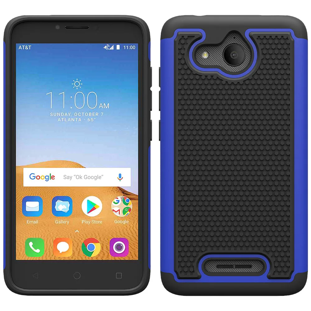 

2 In 1 Heavy Duty Hybrid Armor Case For Alcatel Tetra Soft TPU & Hard Back Shockproof Protective Cover For Alcatel Tetra 5041C