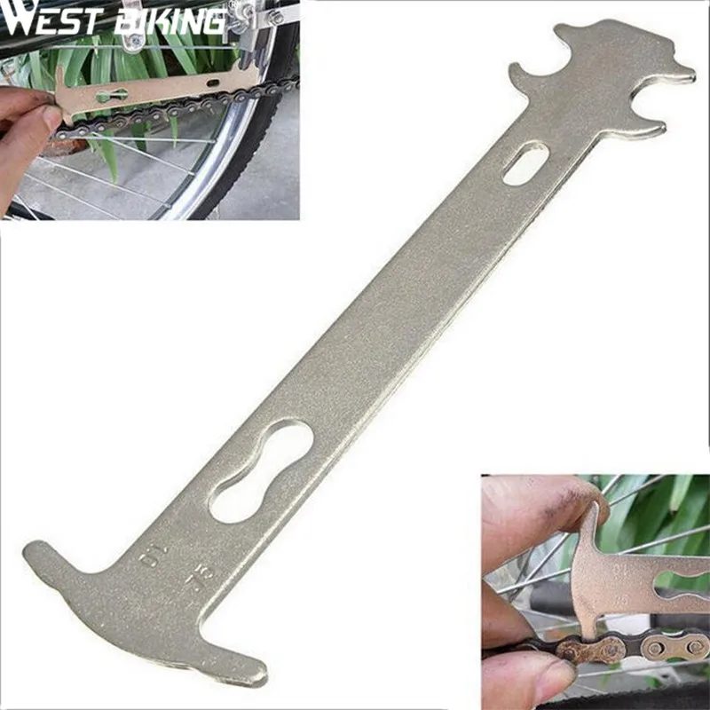 WEST BIKING Bicycle Chain Checker Ruler Extent of Chain Wear Mountain