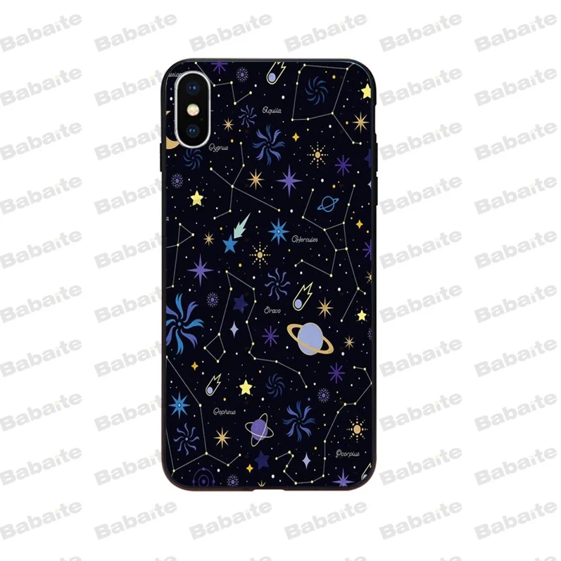 Outer Space Planet Spaceship Constellation Moon Stars 