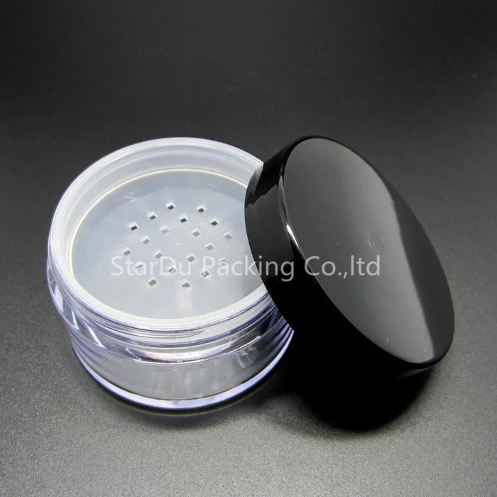 Free Shipping 500pcs 20g loose powder jar, 20ml empty loose powder jar