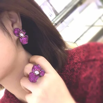 

Qi Xuan_Trendy Jewelry_Rose Flower Ring Refined Promotional Offer_S925 Solid Sliver Fashion Ring_Manufacturer Directly Sale