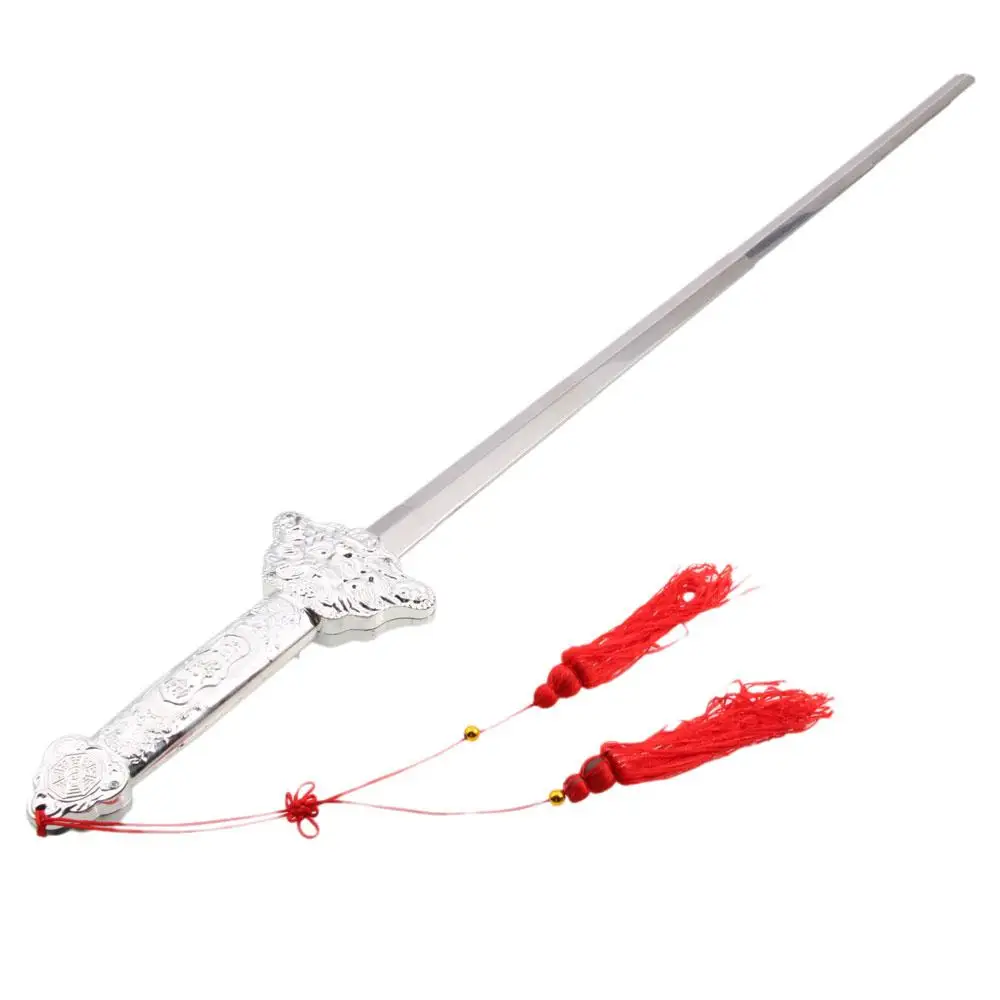 

Chinese Kung Fu Tai Chi Retractable Telescopic Sword Performance Exercise Silver Tassels Bag