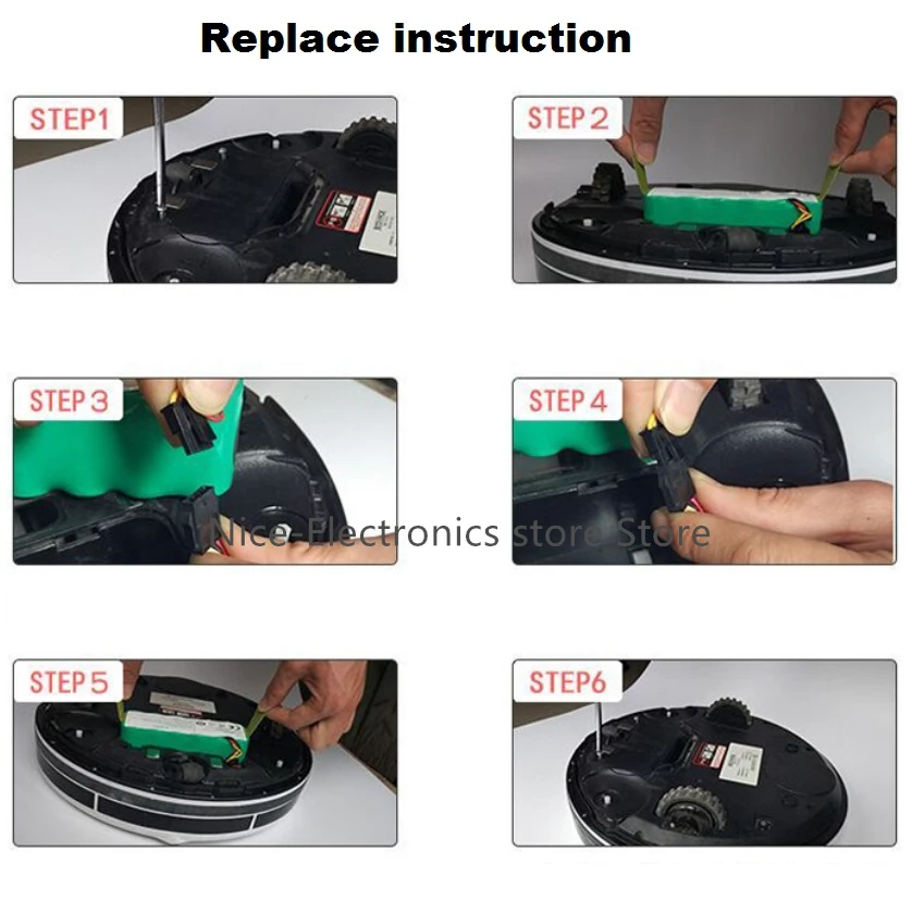 Battery-for-Kitfort-KT504-Haier-T322-T321-T320-T325-Panda-X500-X580-X600-Ecovacs-Mirror-CR120_