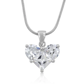 Classic Clear Heart Pendant | Украшения и аксессуары