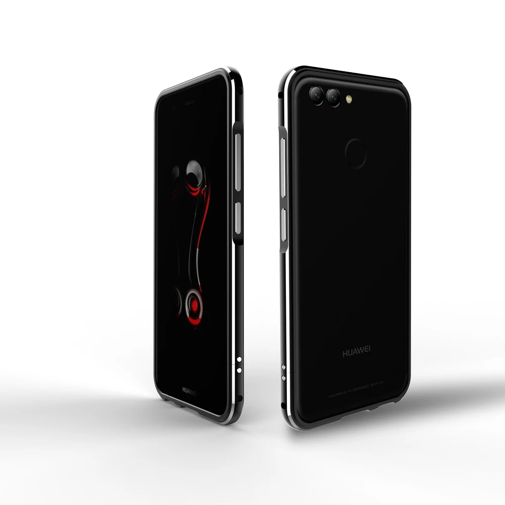 Luxury Shockproof Bumper Case for Huawei Nova 2 Plus Aluminum Metal Frame For Huawei Nova 2 Phone Cases for Huawei Nova2 Case