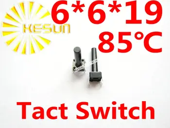 

FREE SHIPPING 100PCS DIP 6X6X19 Tactile Tact Push Button Micro Switch Momentary