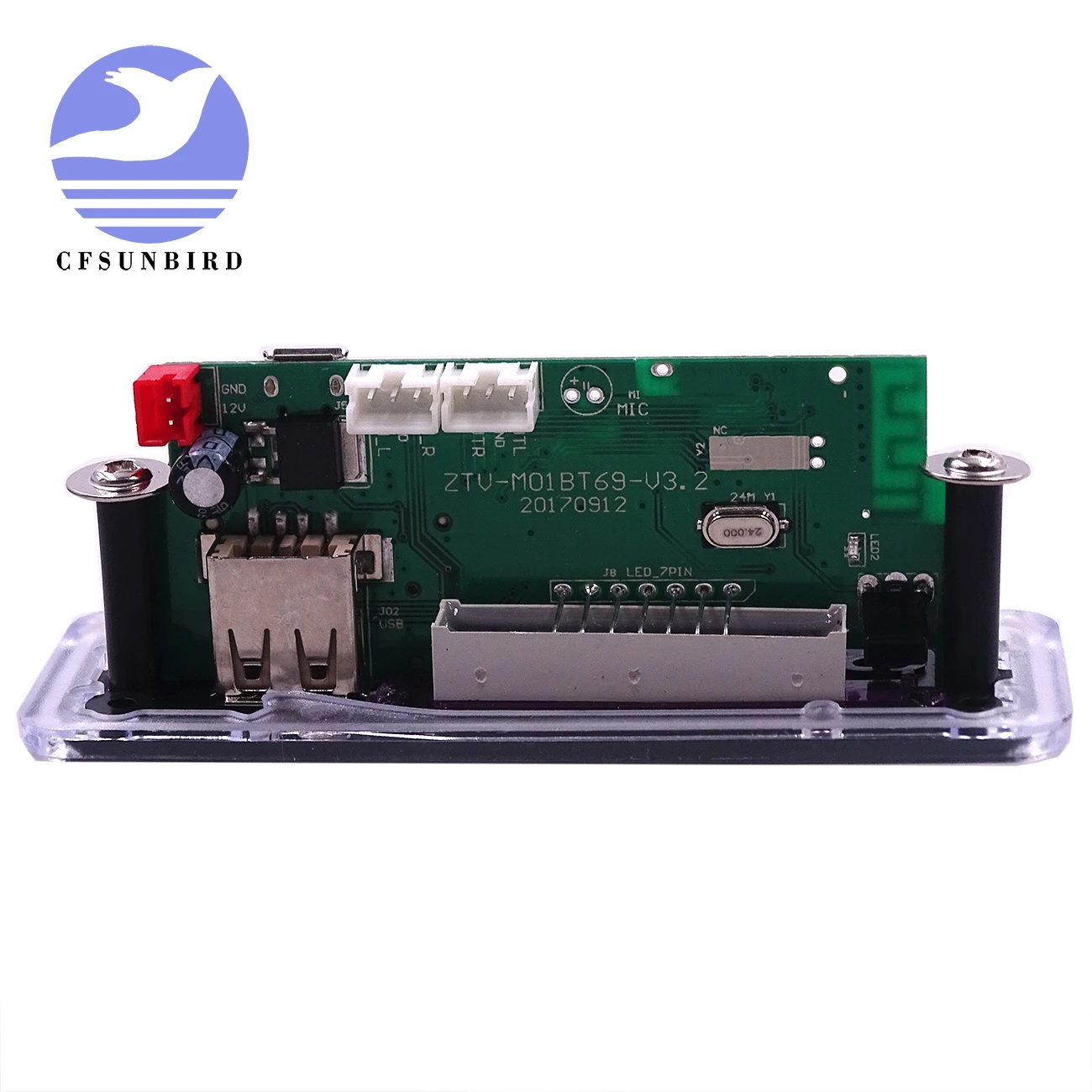Плата декодирования MP3 CFsunbird M011 Bluetooth модуль со слотом для SD карты/USB/FM/удаленным