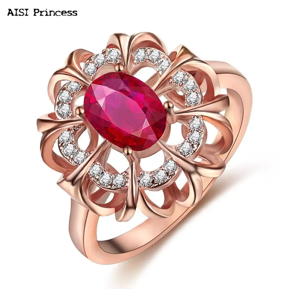 

New Best Selling Micro-inlaid Cubic Zirconia Fashion Wedding Ring Rose Gold Zircon Ring Ladies Luxury Engagement Ring