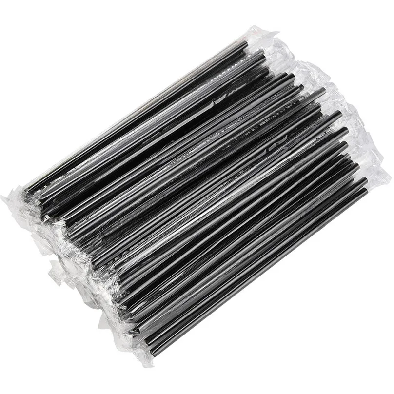 100Pcs Black Drinking Straws Wedding Party Table Decoration Birthday Kids Boy Girl Baby Shower Adult Supplies Graduation #3d25 (17)