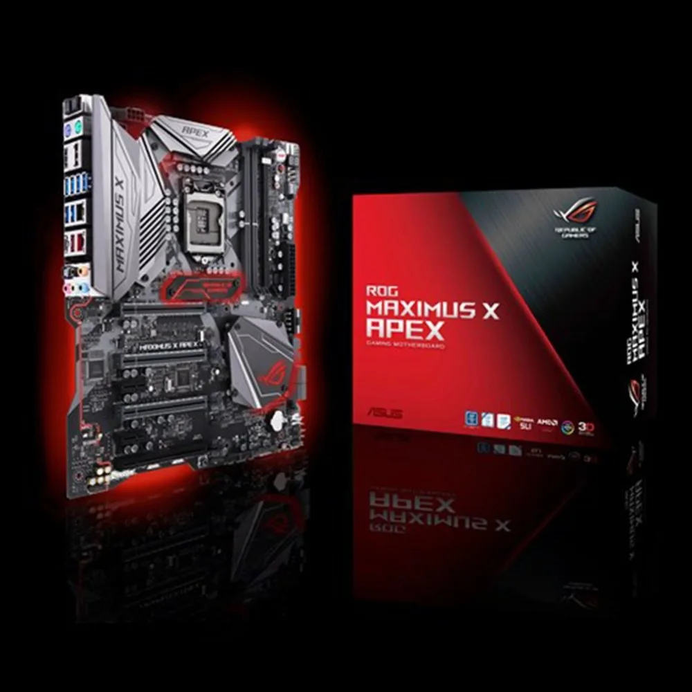 ROG MAXIMUS X APEX Z370 материнская плата LGA1151 разъем DDR4 Тип памяти 32 Гб Dual M.2 USB3.1 компьютерная материнская плата