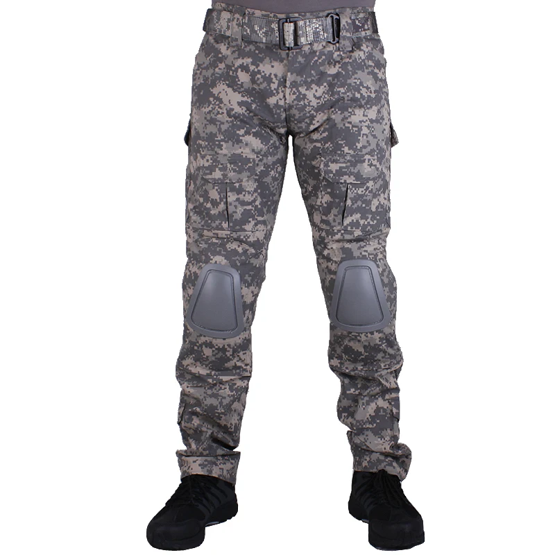 Охотничьи камуфляжные штаны тактильные Broek ACU broek en kniebeschermers военный игровой костюм для косплея