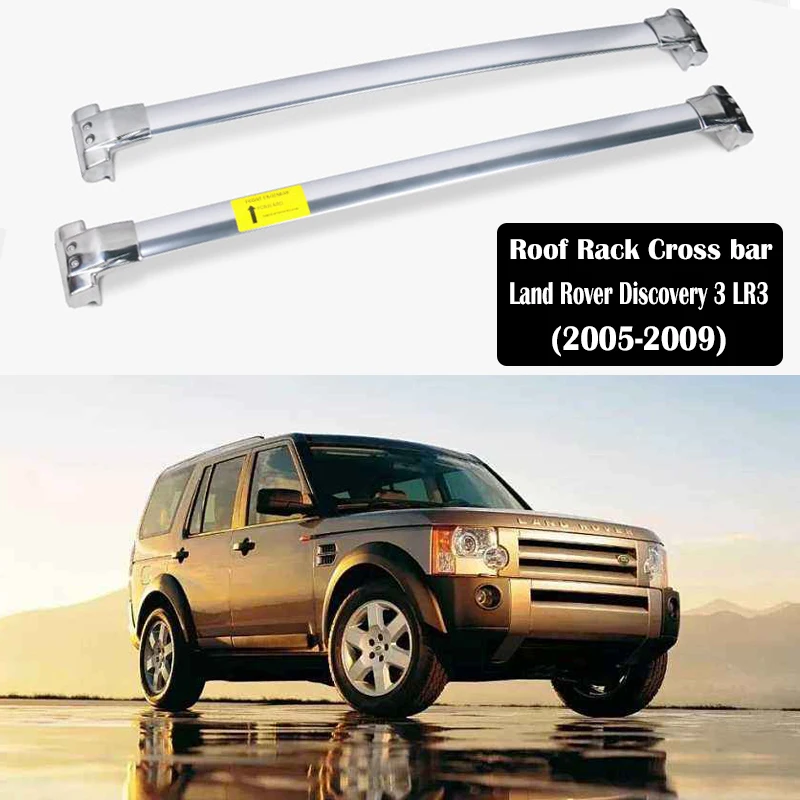 

Aluminum Alloy Roof Rack For Land Rover Discovery 3 LR3 2005-2009 Rails Bar Luggage Carrier Bars top Cross bar Racks Rail Boxes