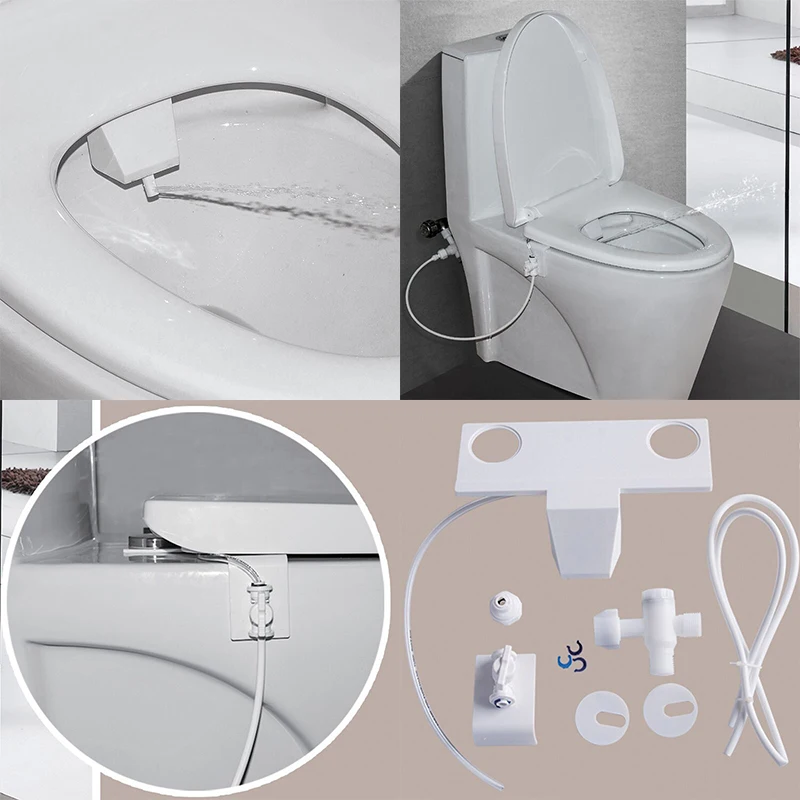 1pc New Bathroom Bidet Washing Guns Nozzle ABS Practical Smart Toilet