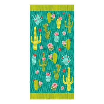 

Desert cactus design fashion bathroom towel long towel polyester soft print bath beach travel dropshipping 70*140,24 style