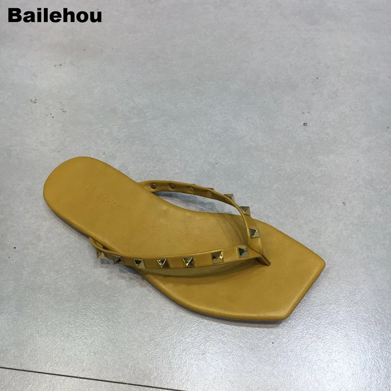Bailehou/2019 г. летние женские шлепанцы на плоской подошве модные брендовые платформе