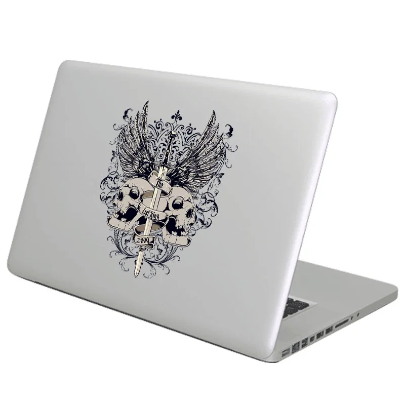 

Sword and Skull Badge Laptop Sticker for MacBook Decal Air Pro Retina Touch Bar 11 12 13 14 15 inch Mac Surface Book Skin Decal