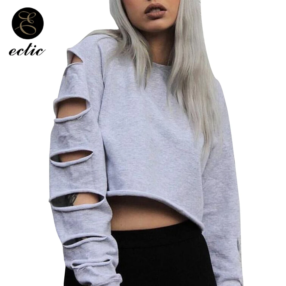 ripped sweatshirt womens