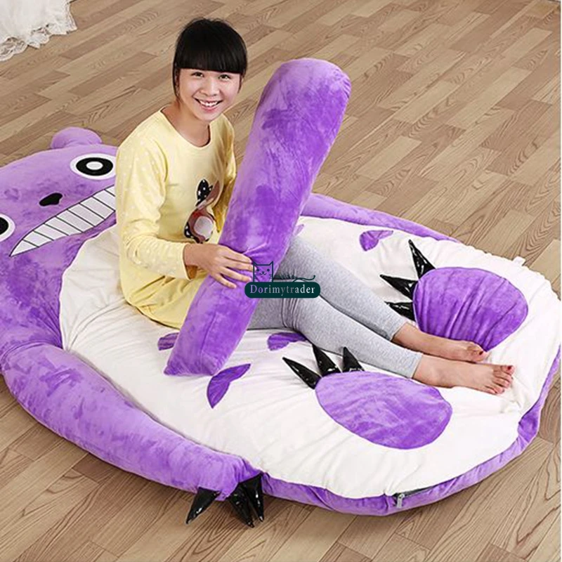 Спальный мешок dorimytrder 200 см x 170 японское аниме Totoro плюшевый мягкий погремушка
