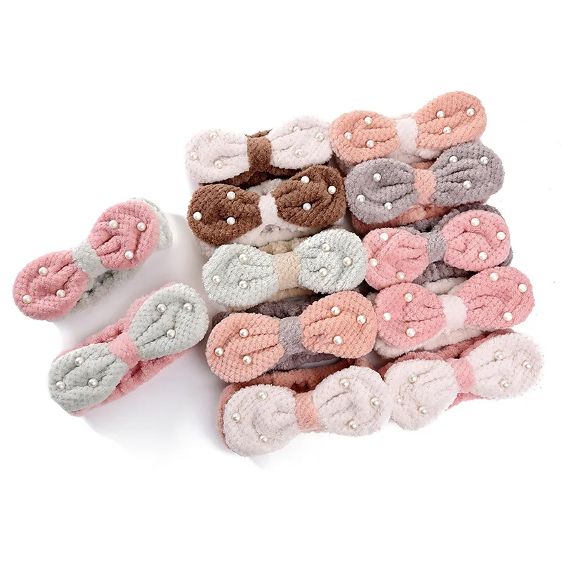 

Women Girls Cute Coral Hair Band Elastic Cat Animal Ear Design Headband Sequin Headdress female Wash Face Bath Hair Accessories