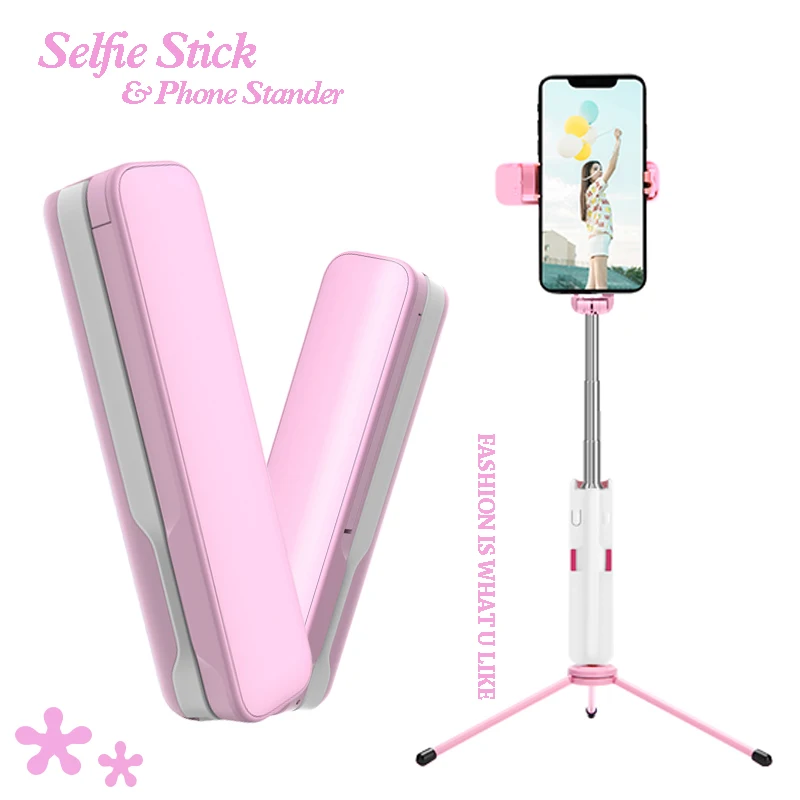 

Wireless Bluetooth 3 in 1 Mini Selfie Stick For Xiaomi iPhone 7 Foldable Selfie Shutter Handheld Extendable Tripod Phone Stander