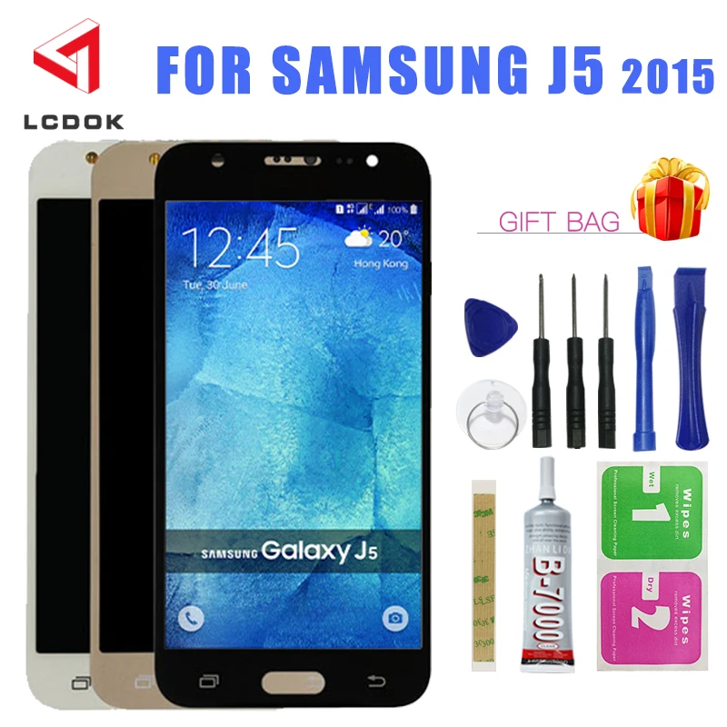 Регулируемая яркость ЖК-для Samsung Galaxy J5 2015 j500 J500F J500M J500H ЖК-дисплей кодирующий