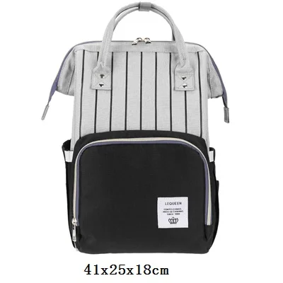 Модная сумка для подгузников для мам, брендовая Большая вместительная детская сумка, рюкзак для путешествий, дизайнерская сумка для ухода за ребенком - Цвет: N