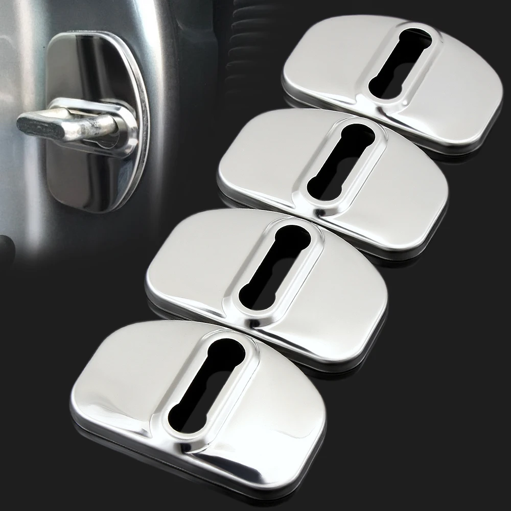 Car Styling Auto Stainless Steel Door Lock Cover Case for Lada XRAY Vesta SW Cross Accessories