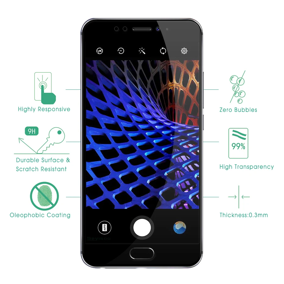 Seyisoo Brand Full Cover Tempered Glass For Meizu MX6 (6)