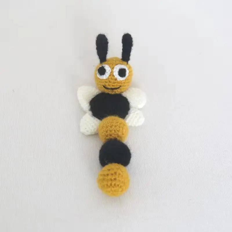 Newborn Photography Toy Knitted Mini Bee Crochet Stuffed Animals Baby Photo Prop Doll Handmade Animated Animal Shower Gift | Детская