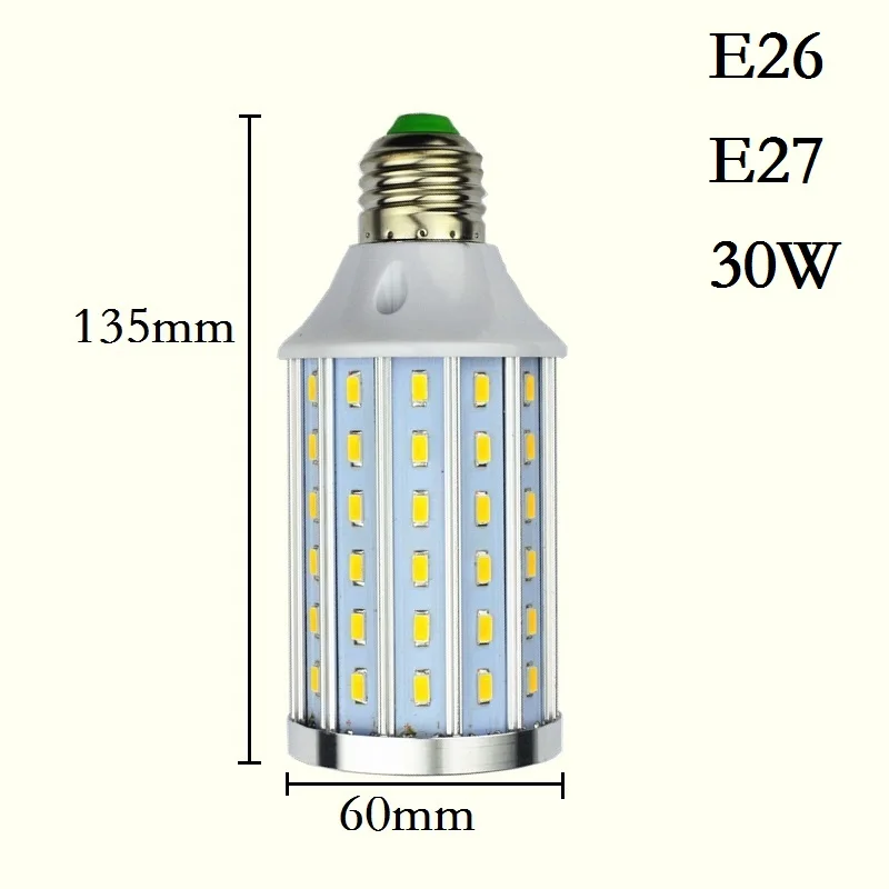 Светодиодный светильник E27, E26, E39, E40, 5730SMD, Кукурузные лампы 18 Вт, 25 Вт, 30 Вт, 45 Вт, 50 Вт, 60 Вт, 80 Вт, лампада, люстра, свеча, освещение для дома